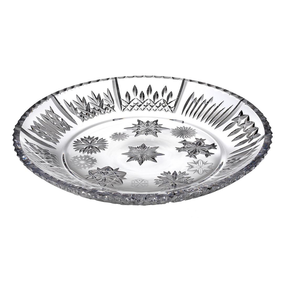 Waterford Snowflake Wishes Platter 34cm w/10 Different Snowflakes image 0